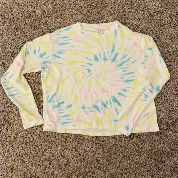 Mudd Tops - pastel tie dye long sleeve shirt